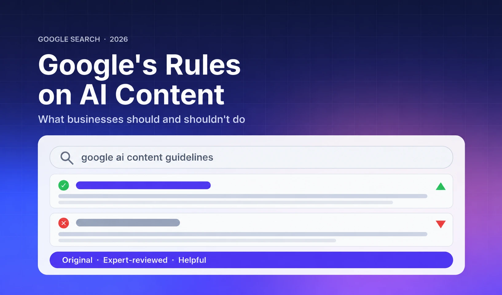 Google's rules on AI content: what businesses should and shouldn't do