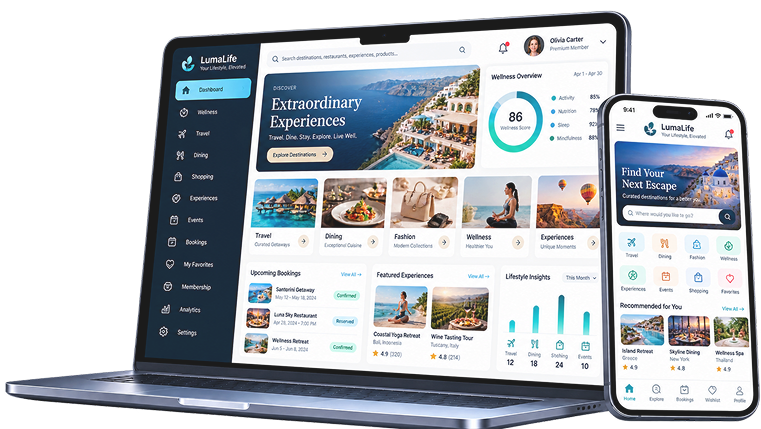 E-Commerce store on laptop and phone