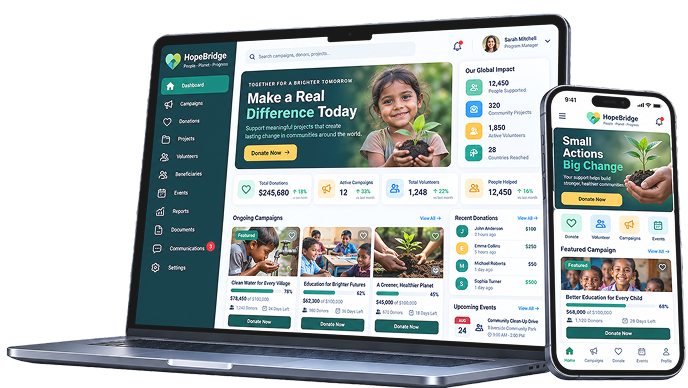 E-Commerce store on laptop and phone