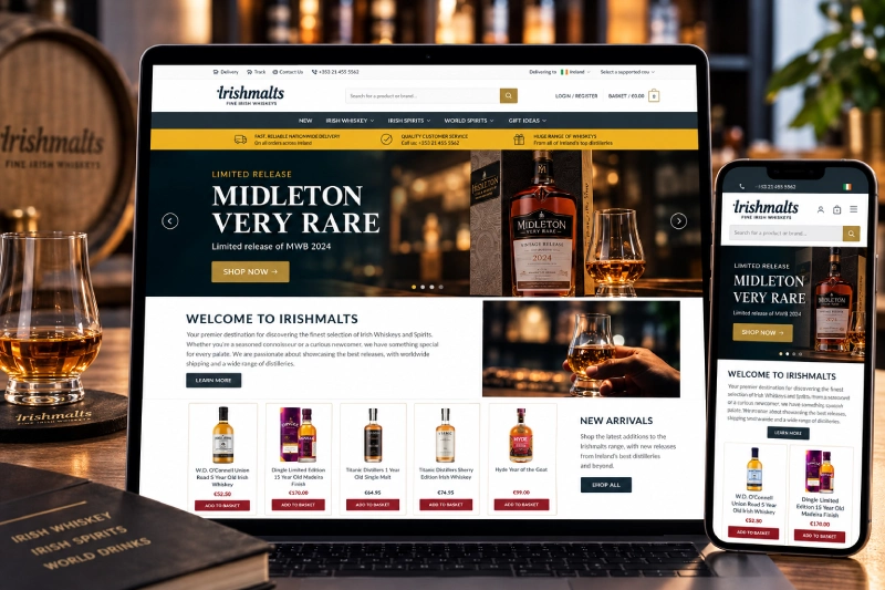 Irish malts Woocommerce